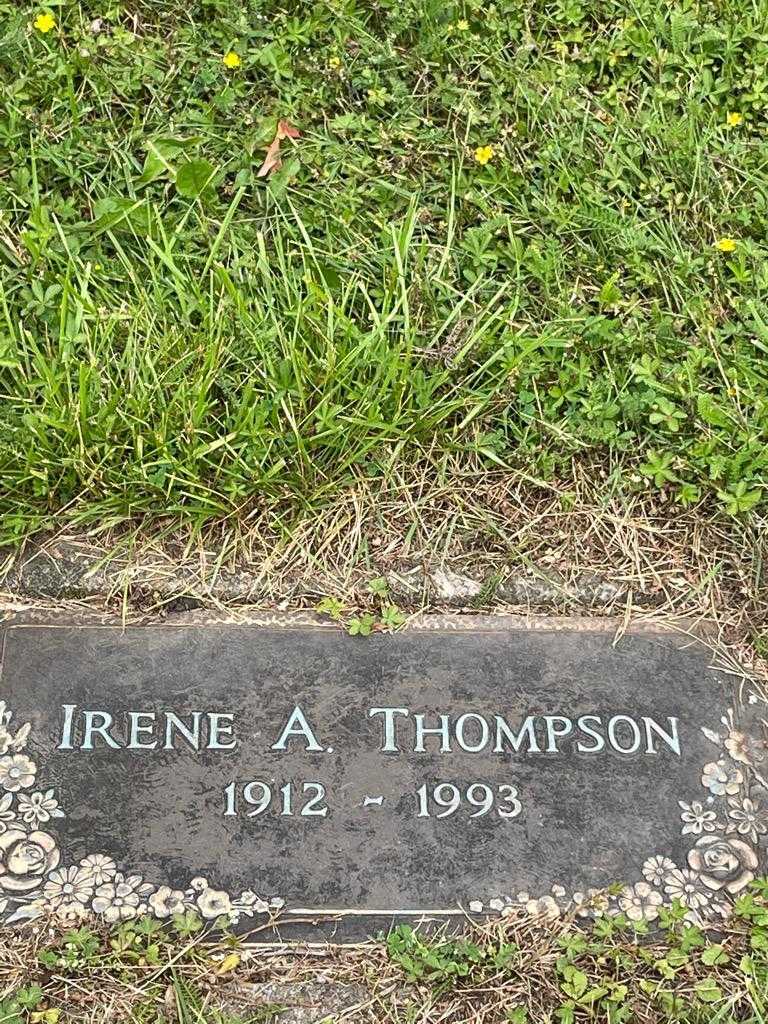 Irene A. Thompson's grave. Photo 3