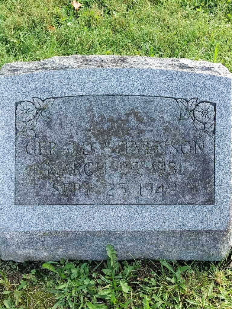 Gerald Stevenson's grave. Photo 3