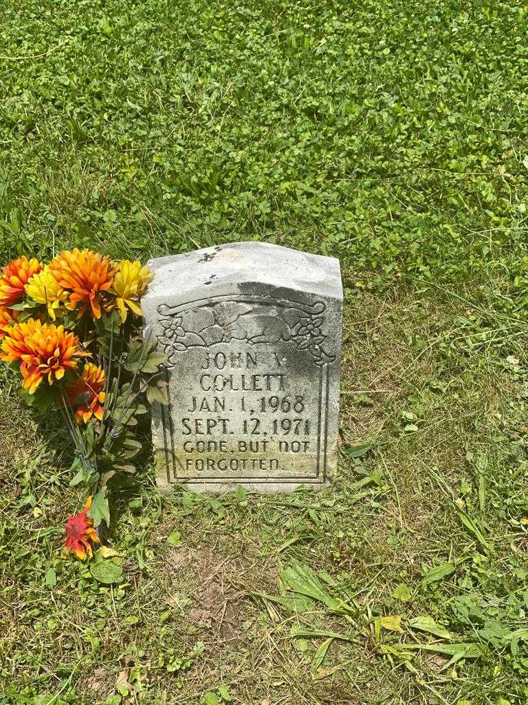 John V. Collett's grave. Photo 3