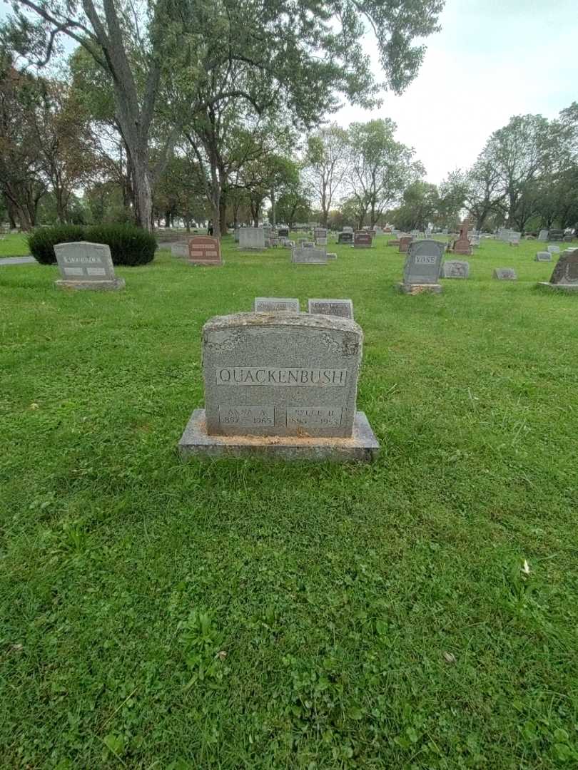 Anna A. Quackenbush's grave. Photo 7