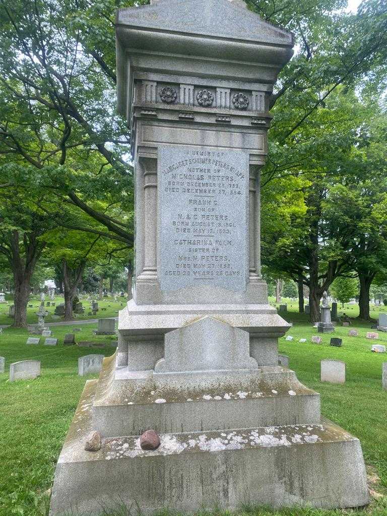 Margaret P. Knapp Peters Schlimer's grave. Photo 2