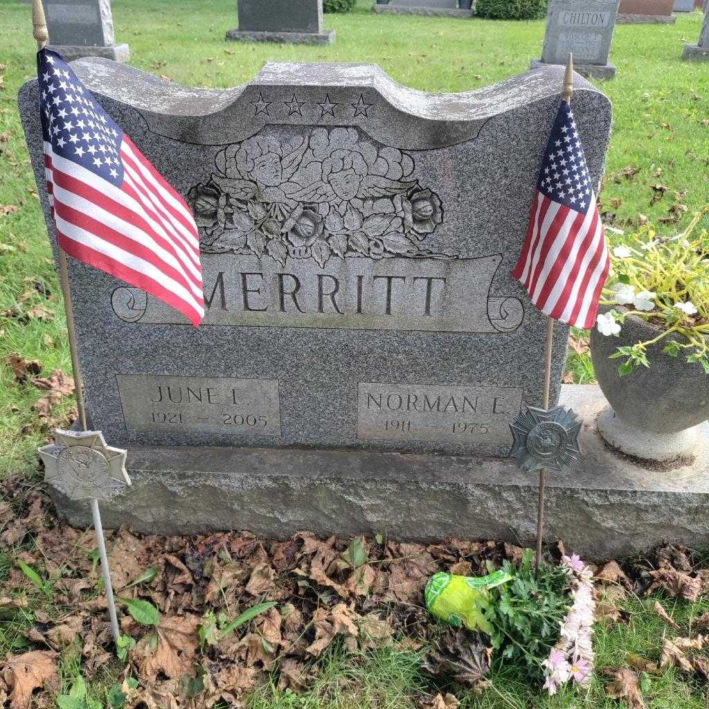 Norman E. Merritt's grave. Photo 4