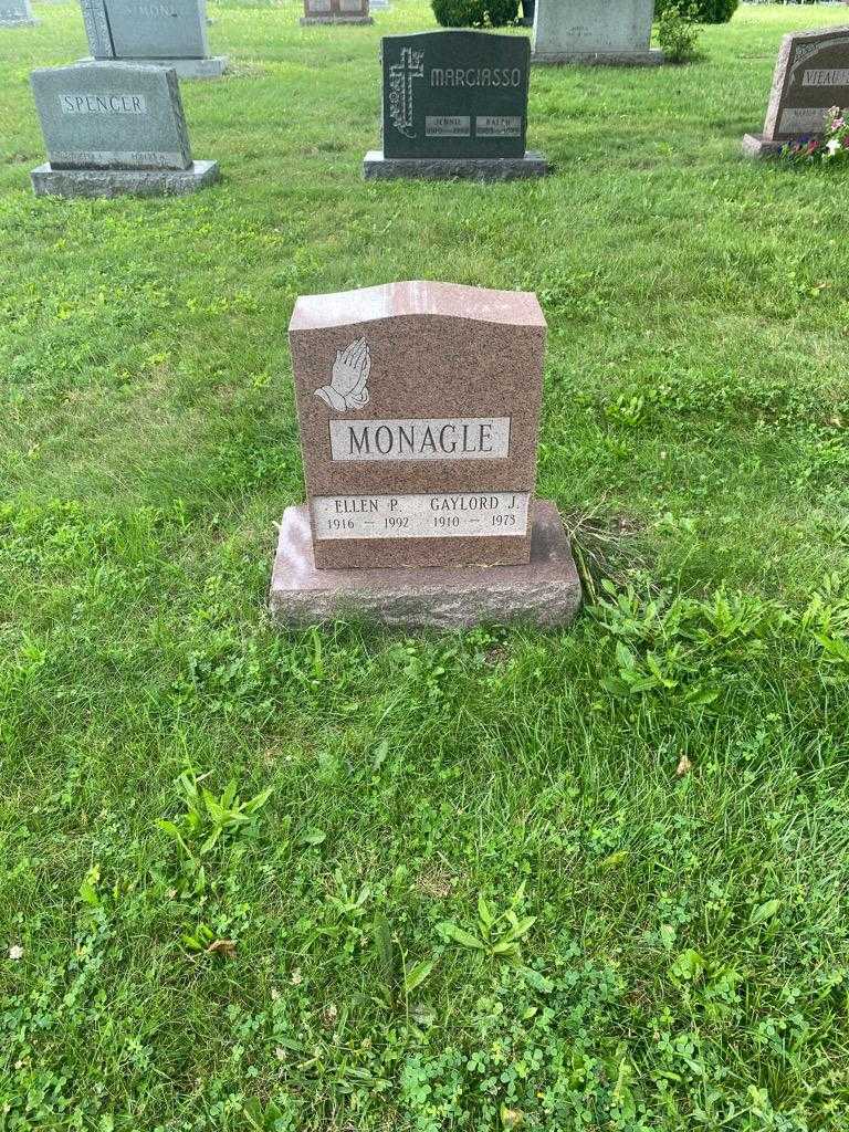 Ellen P. Monagle's grave. Photo 2