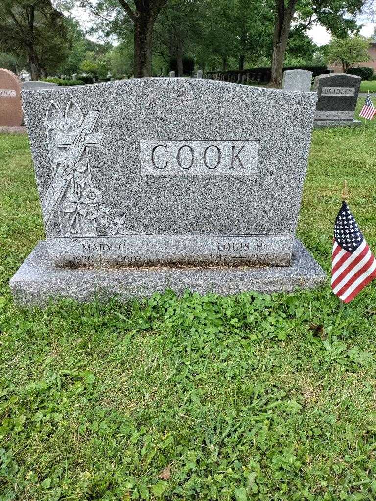 Louis H. Cook's grave. Photo 2
