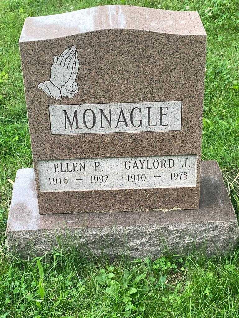 Ellen P. Monagle's grave. Photo 3