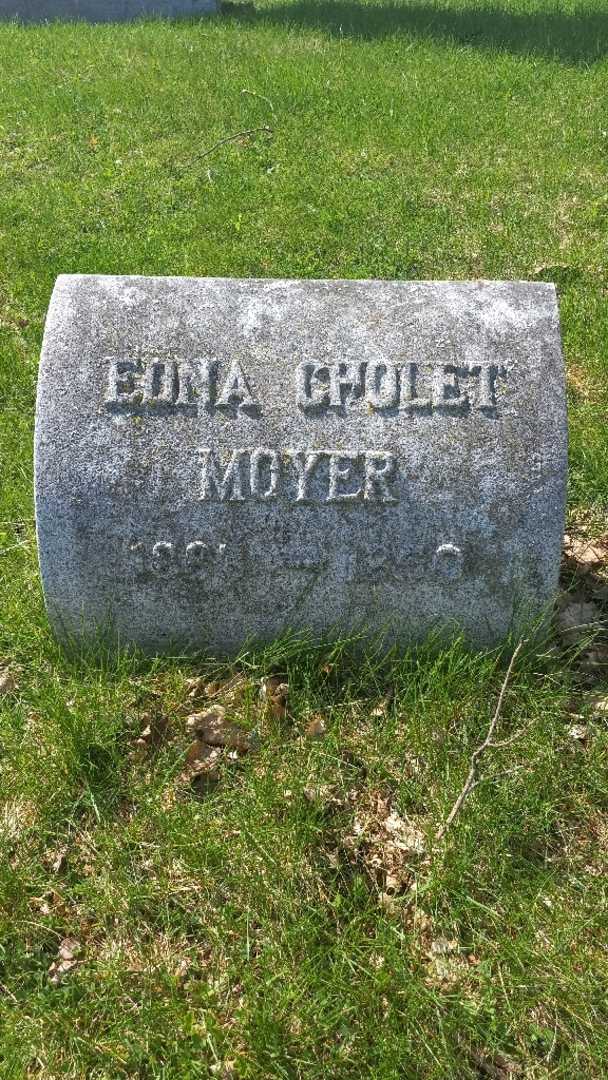 Edna Cholet Moyer's grave. Photo 3