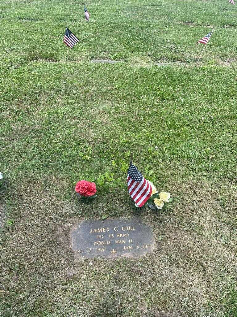 James C. Gill's grave. Photo 2