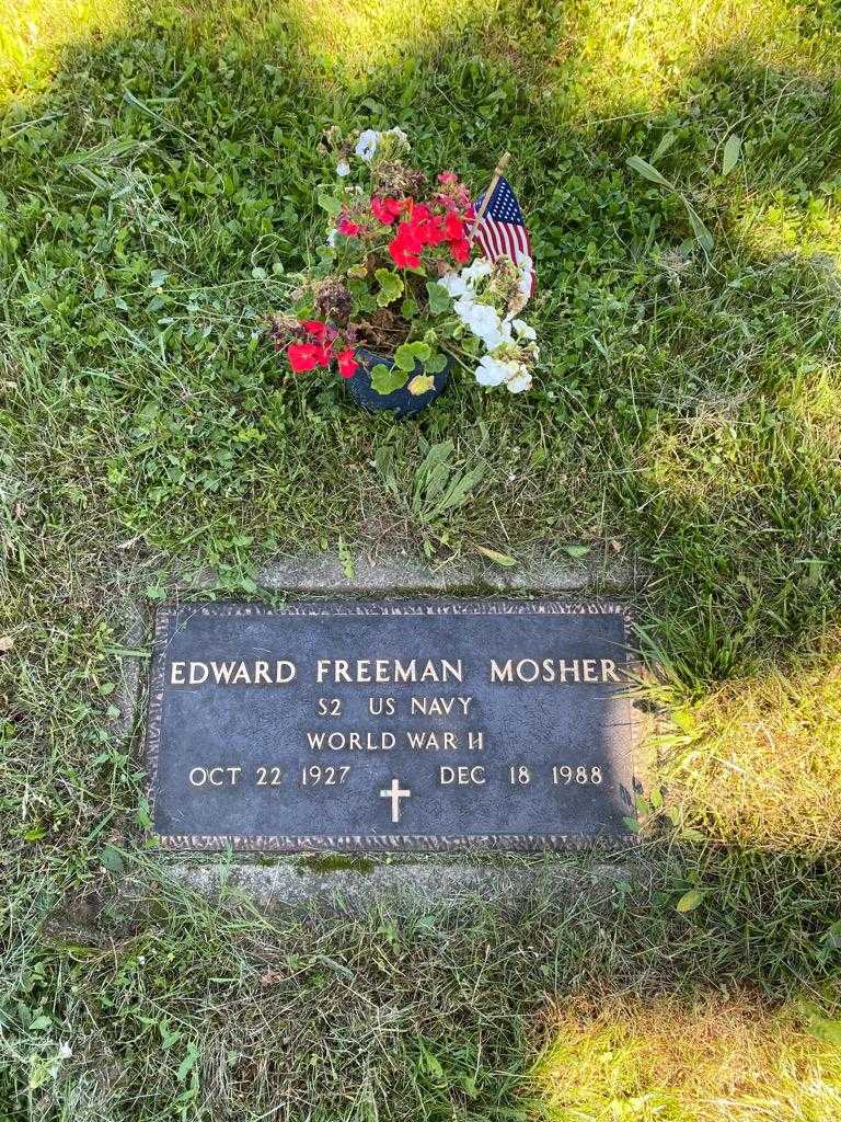 Edward Freeman Mosher's grave. Photo 3