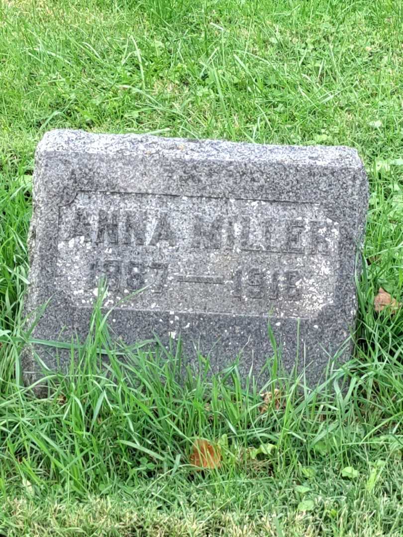 Anna Miller's grave. Photo 3