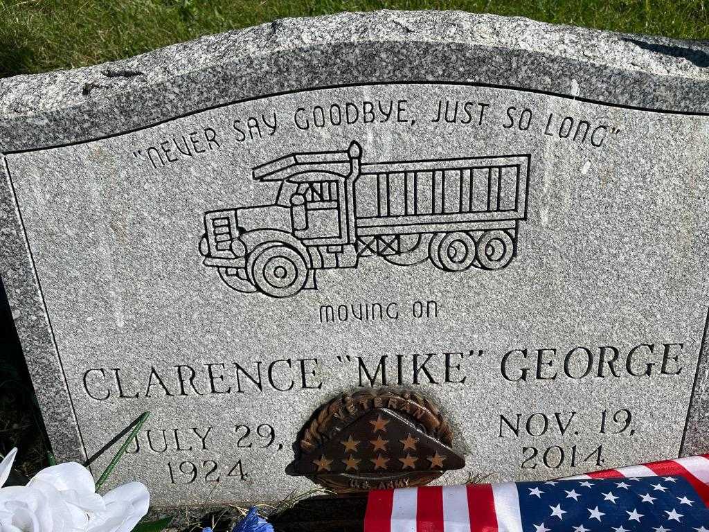 George "Mike" Clarence's grave. Photo 3