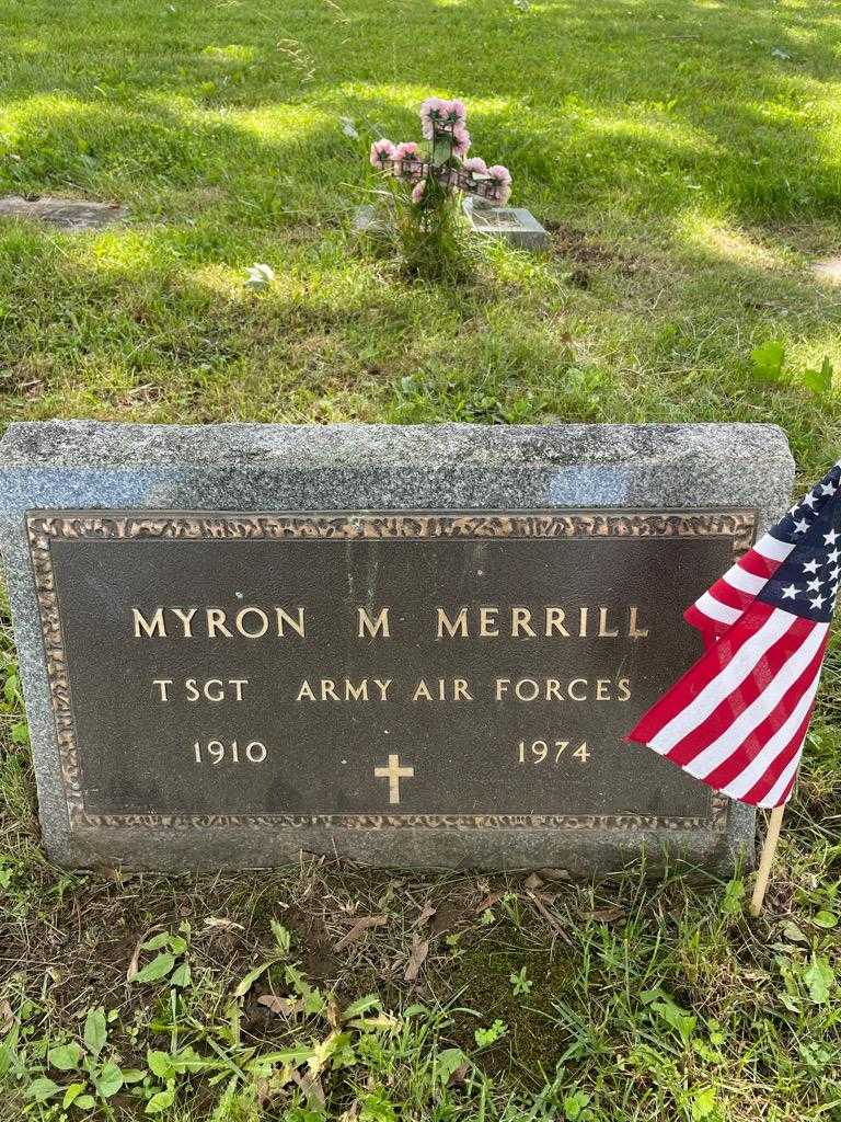 Myron M. Merrill's grave. Photo 3