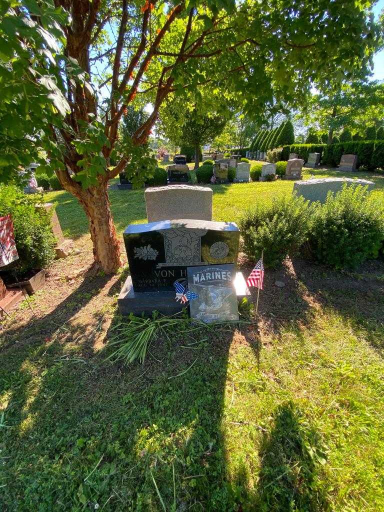 Stephen D. Von Hendy Junior's grave. Photo 1