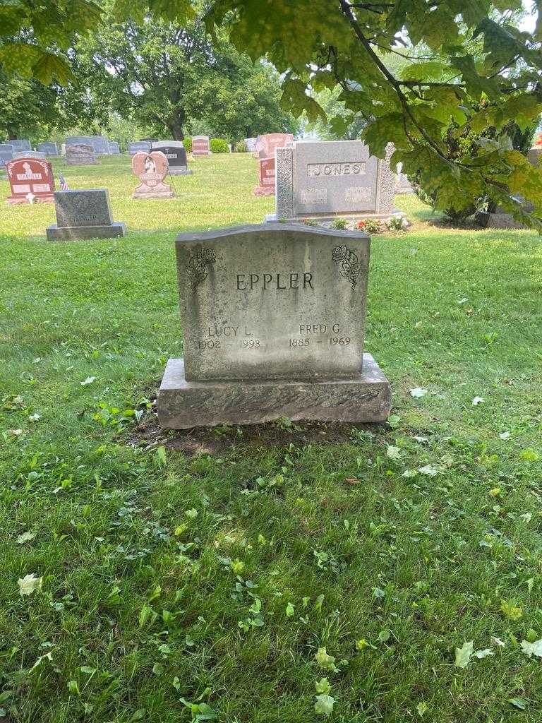Lucy L. Eppler's grave. Photo 2
