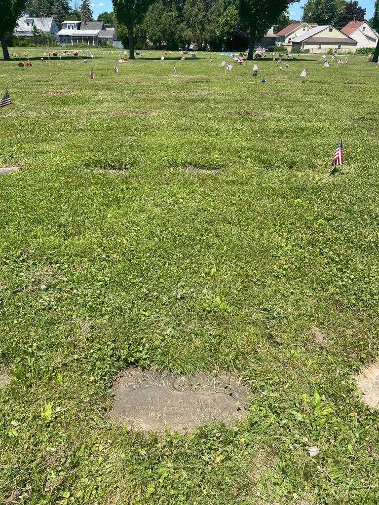 Alice A. Muhl's grave. Photo 2