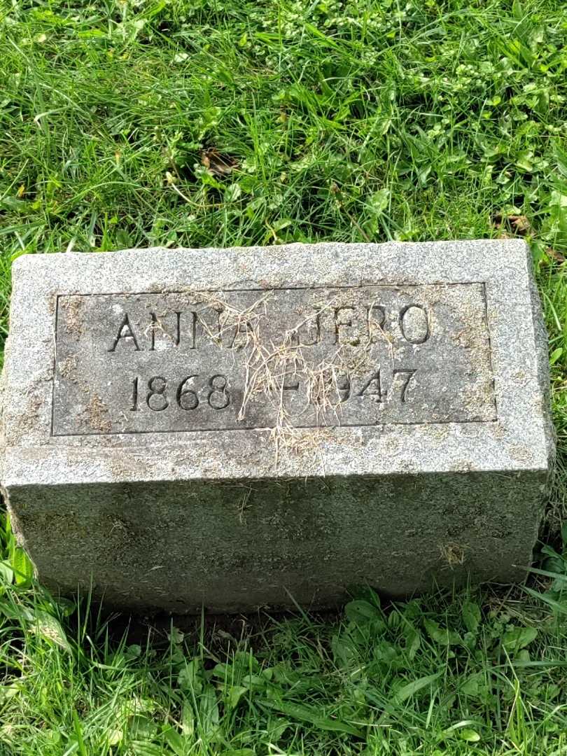 Anna Ring Jero's grave. Photo 3