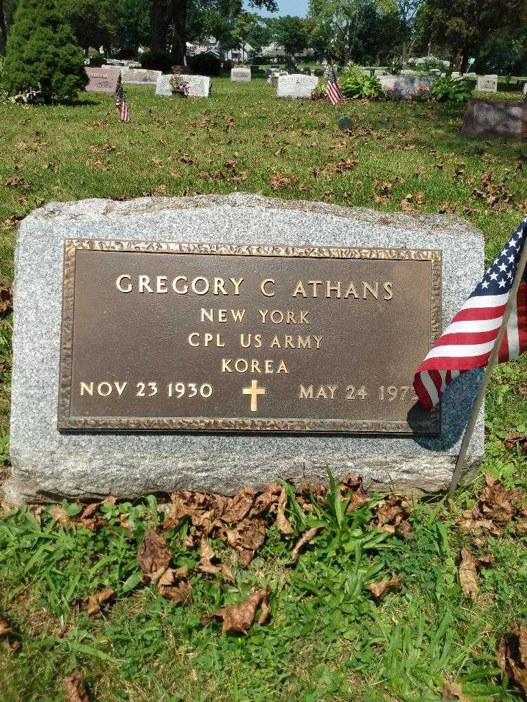 Gregory C. Athans US Army's grave. Photo 2
