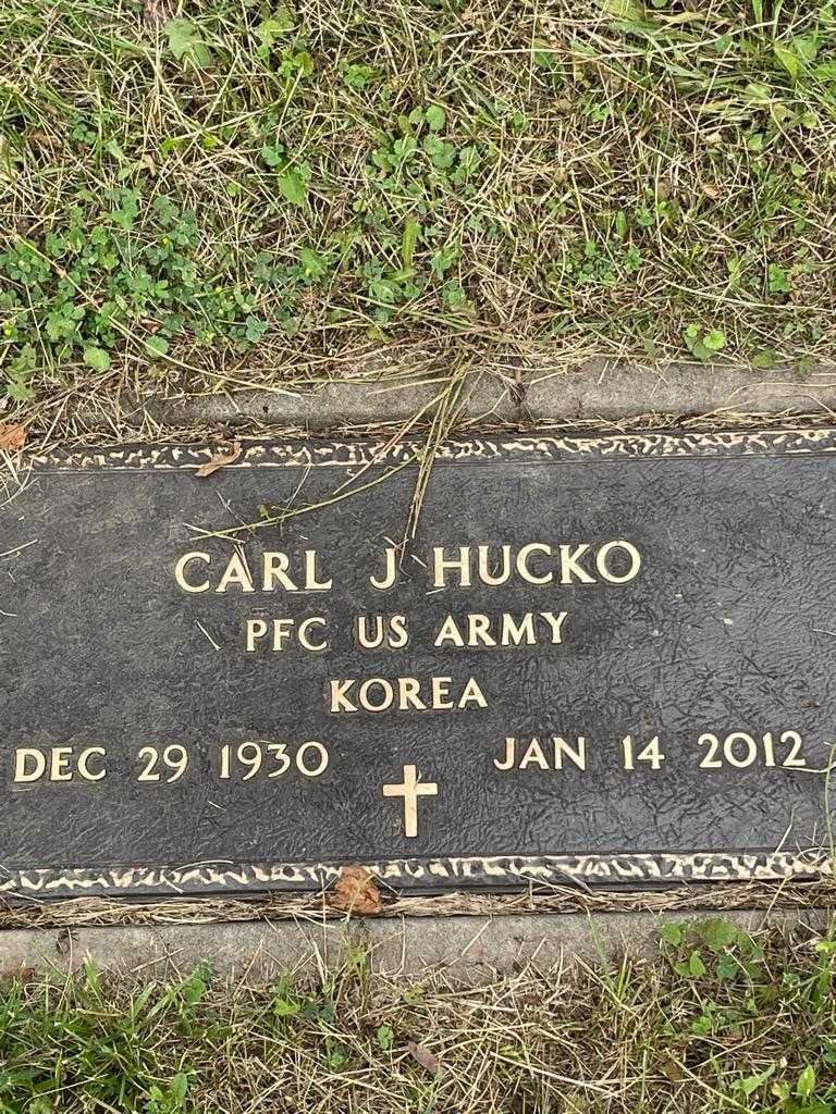 Carl J. Hucko's grave. Photo 3