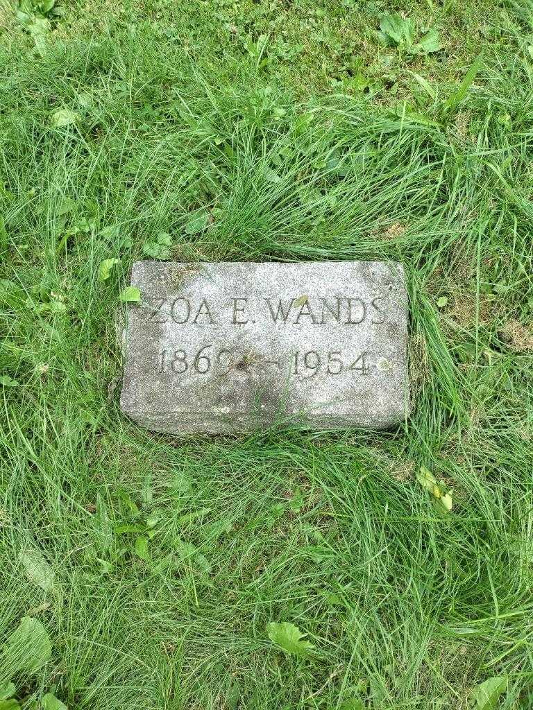 Zoa E. Wands's grave. Photo 2