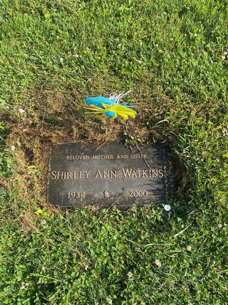 Shirley Ann Watkins's grave. Photo 3