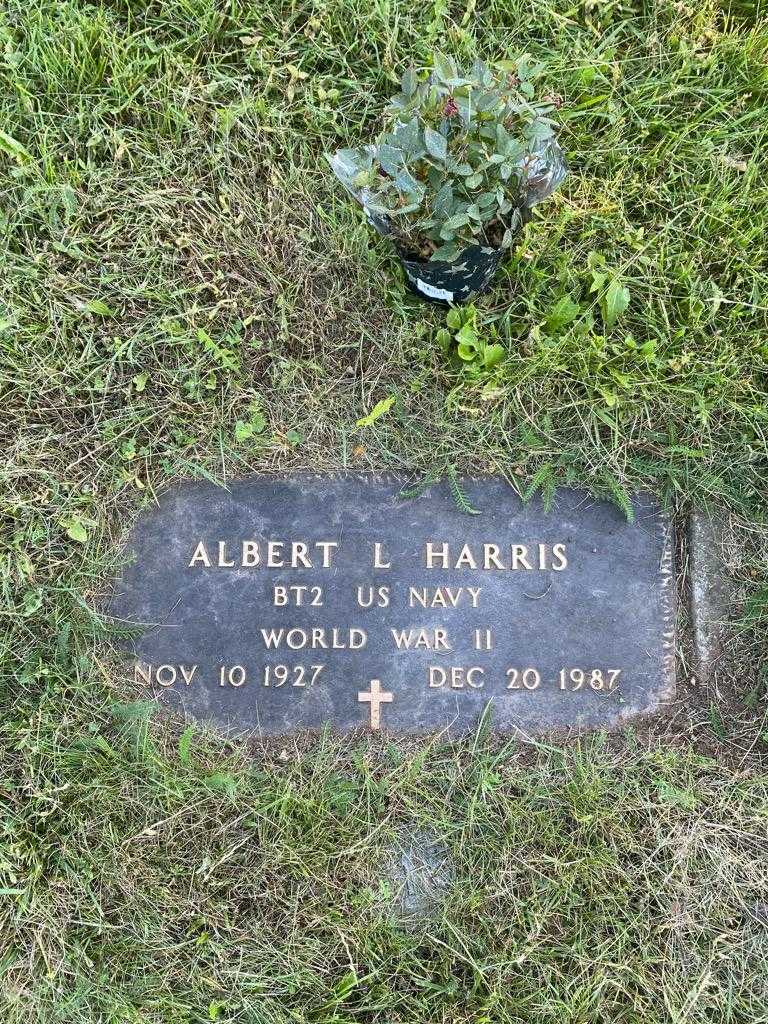 Albert L. Harris's grave. Photo 3