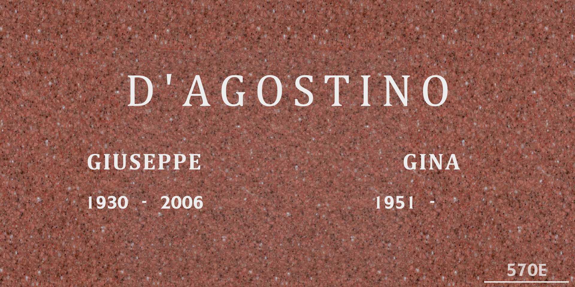 Giuseppe D'Agostino's grave