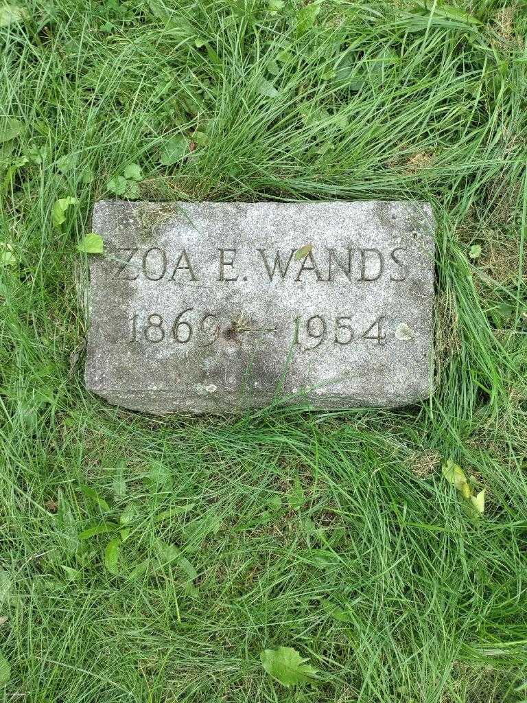 Zoa E. Wands's grave. Photo 3