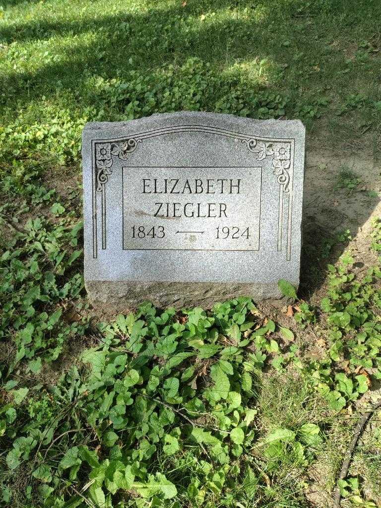 Elizabeth Ziegler's grave. Photo 1