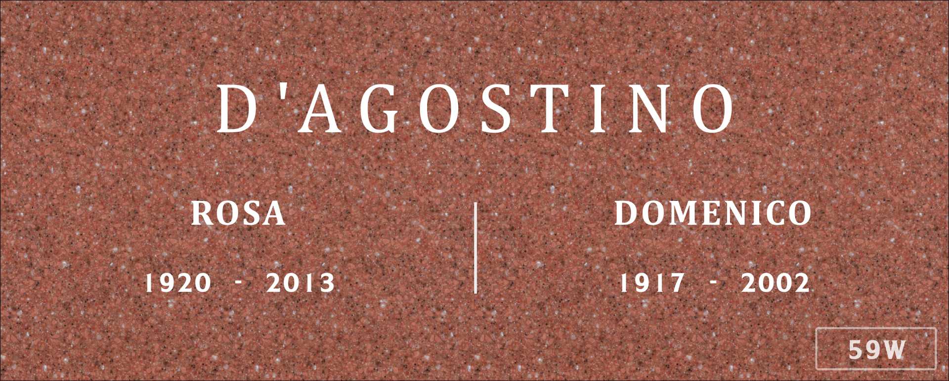 Rosa D''Agostino's grave