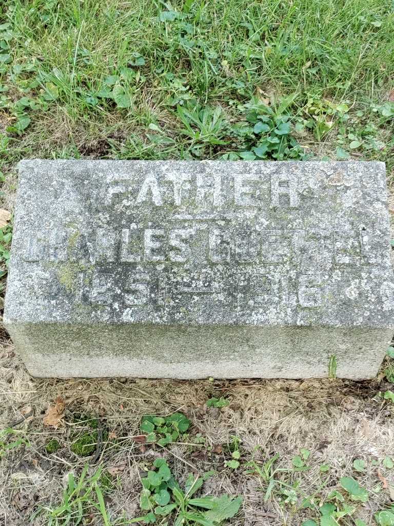 Charles Goettel's grave. Photo 3