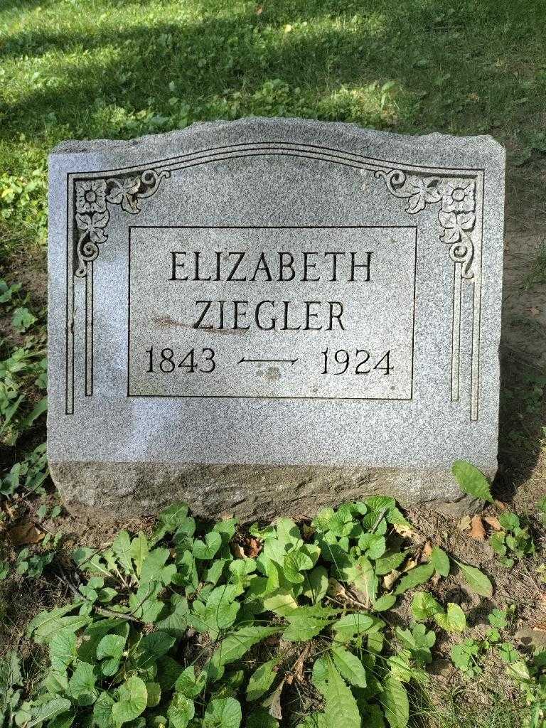 Elizabeth Ziegler's grave. Photo 2