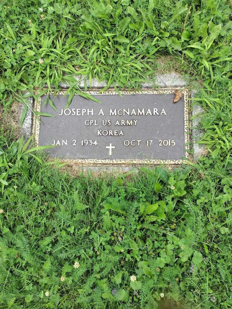 Joseph A. McNamara's grave. Photo 4