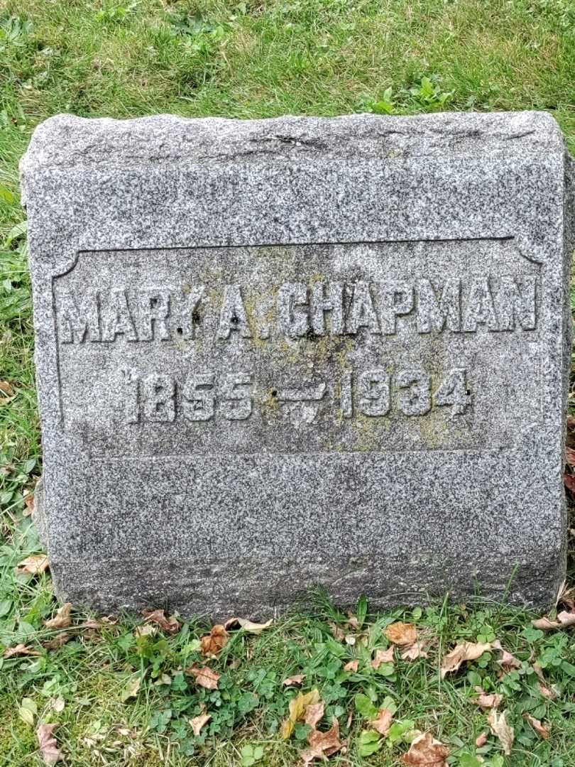 Mary Amelia Chapman's grave. Photo 3