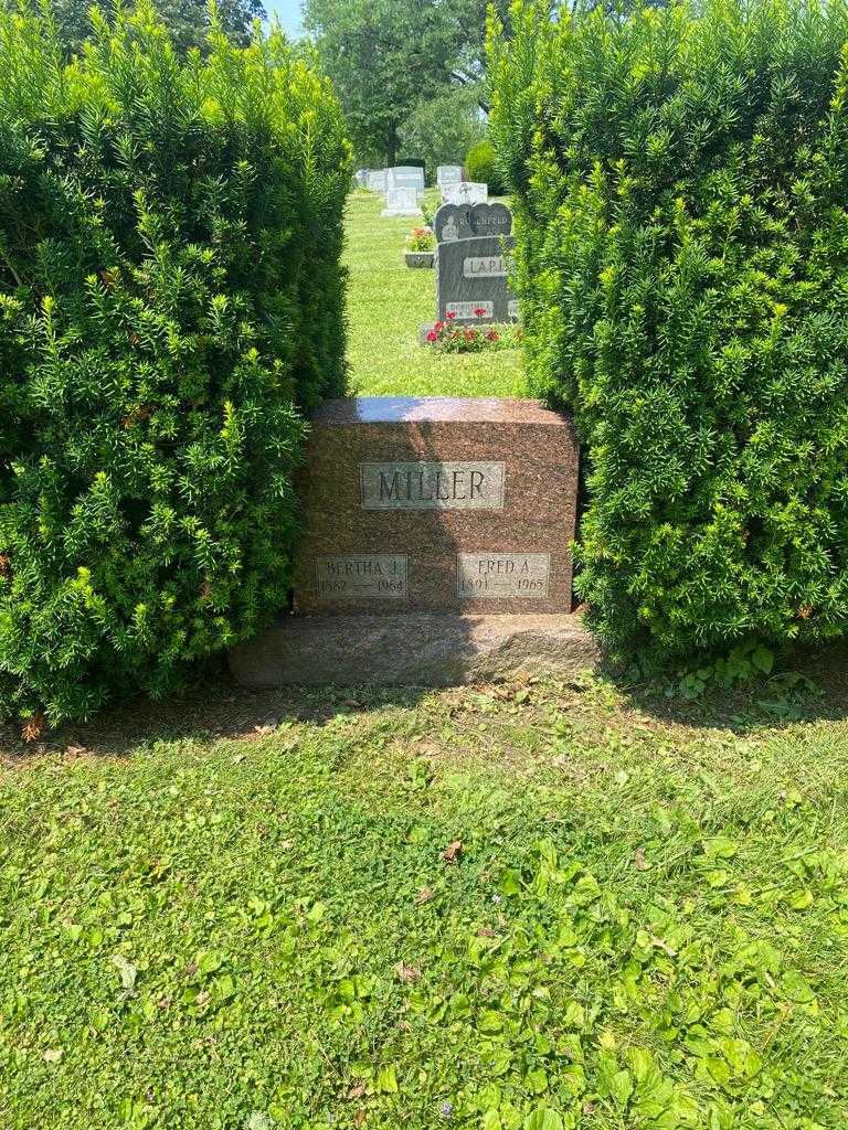 Bertha J. Miller's grave. Photo 2
