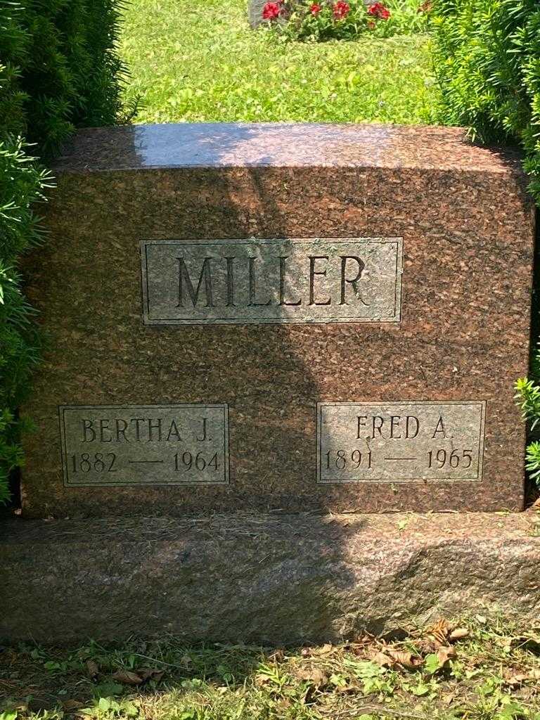 Bertha J. Miller's grave. Photo 3
