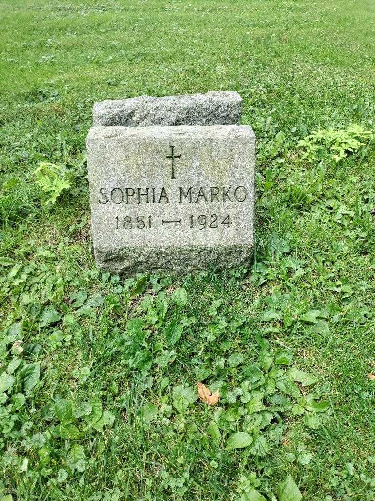 Sophia Marko's grave. Photo 2