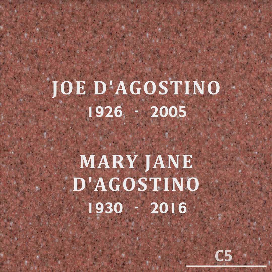 Mary Jane D'Agostino's grave