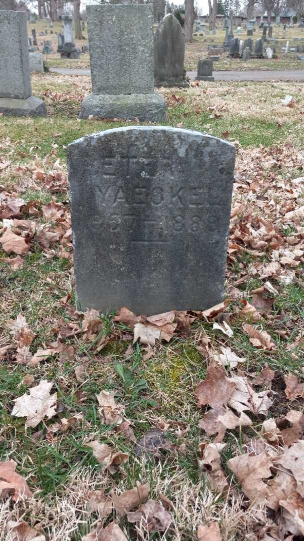 Peter Yaeckel Junior's grave. Photo 3