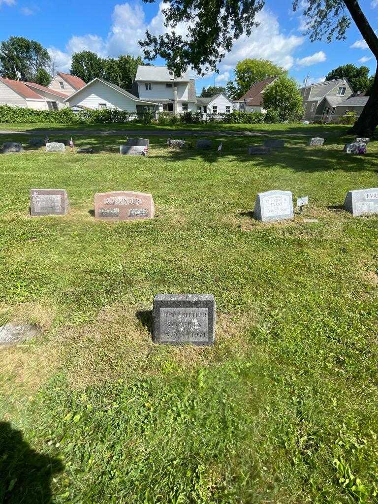 June Roberts Dittler's grave. Photo 1