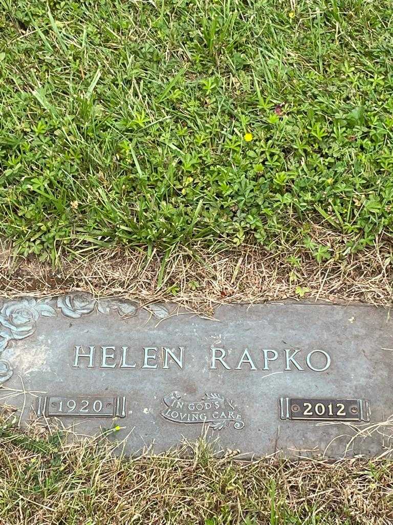 Helen Rapko's grave. Photo 3