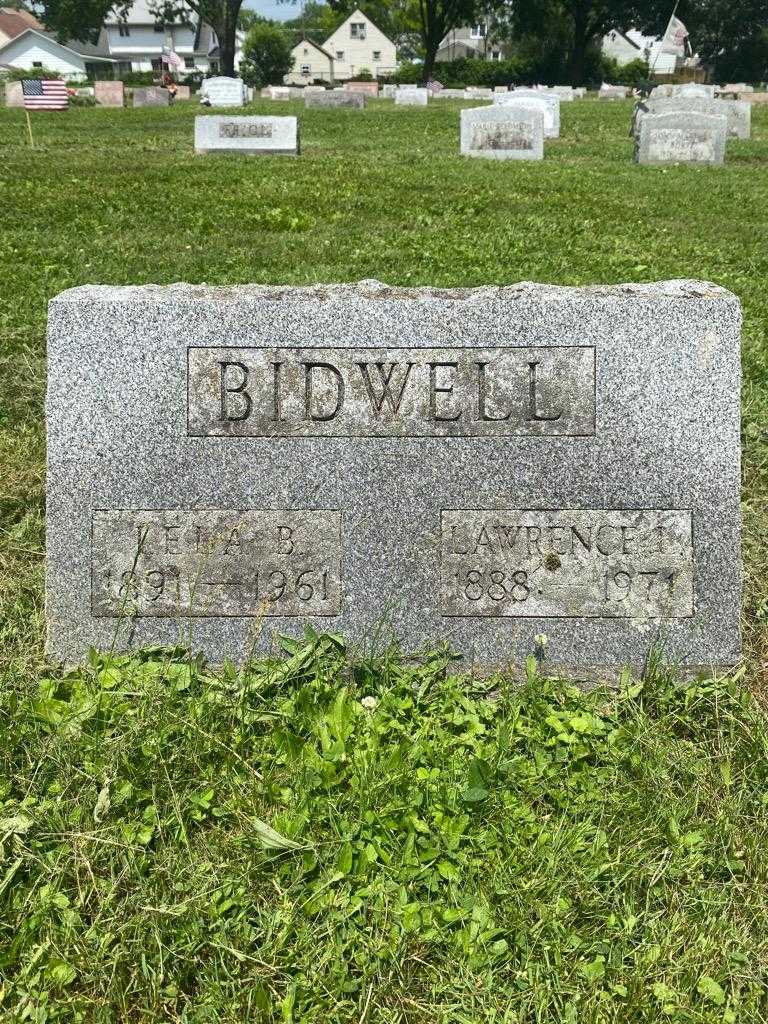 Lawrence L. Bidwell's grave. Photo 3