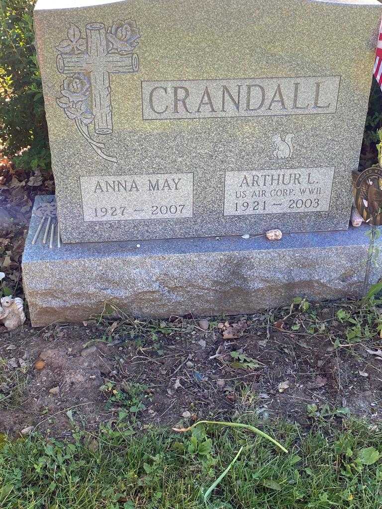 Arthur L. Crandall's grave. Photo 3