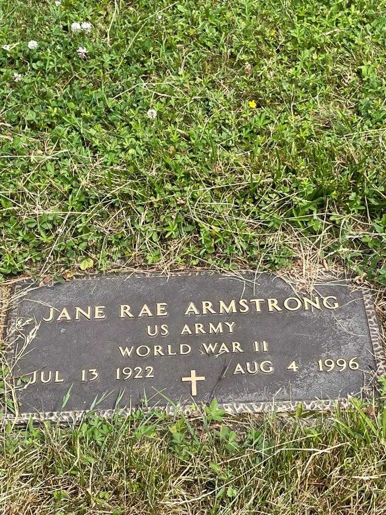 Jane Rae Armstrong's grave. Photo 3
