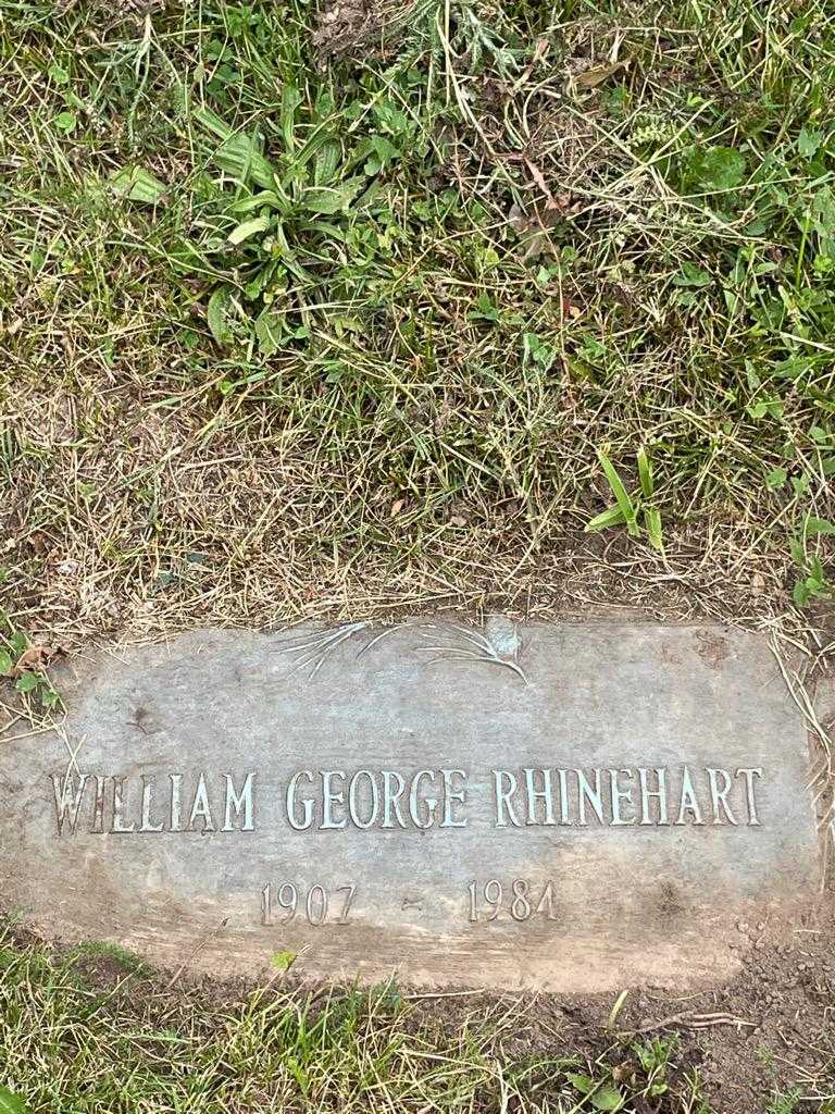 William George Rhinehart's grave. Photo 3