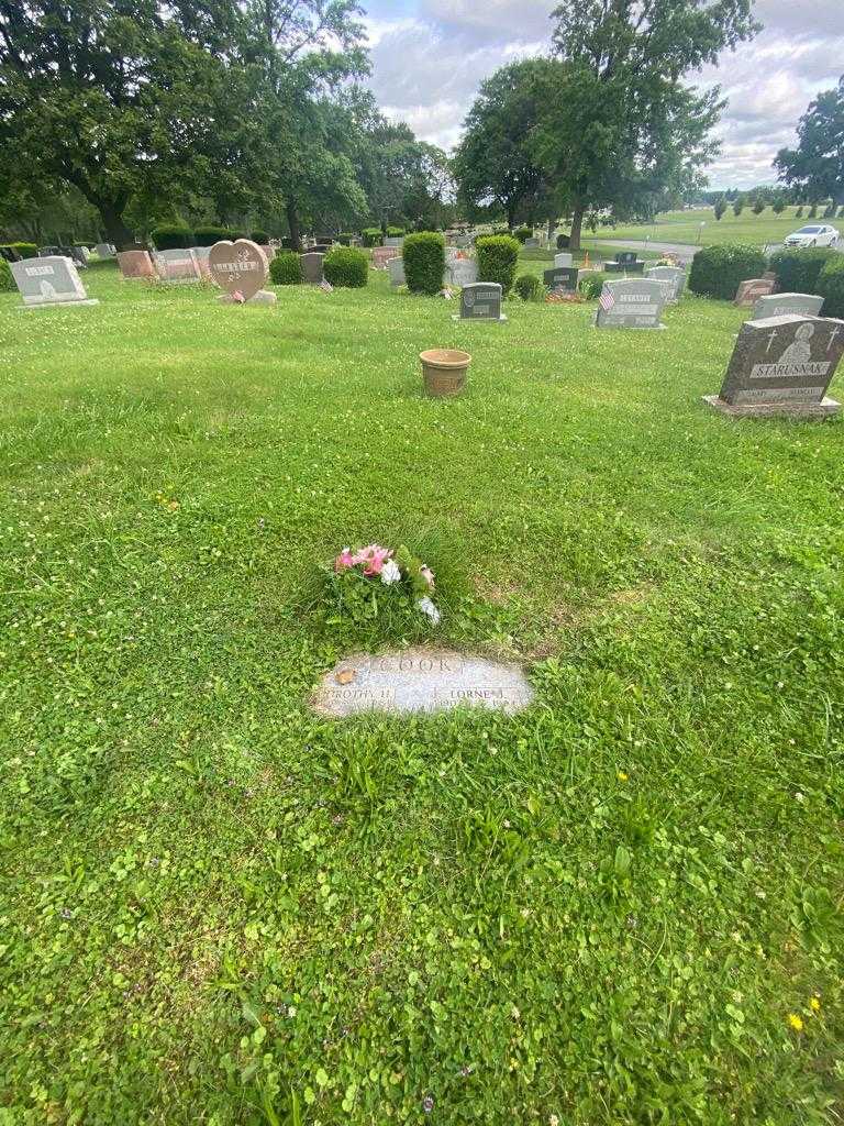 Lorne J. Cook's grave. Photo 1