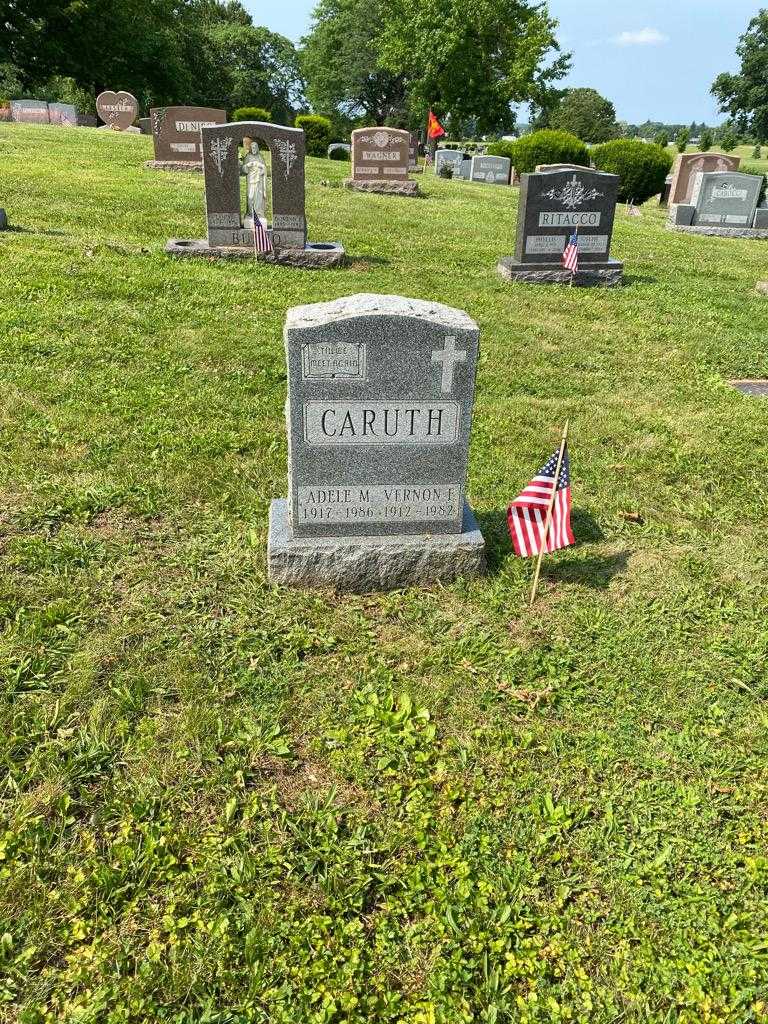 Vernon E. Caruth's grave. Photo 2