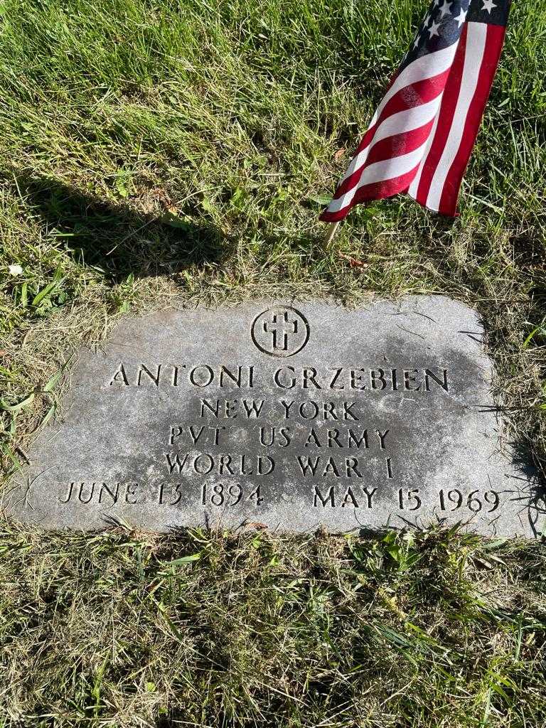 Antoni Grzebien's grave. Photo 3