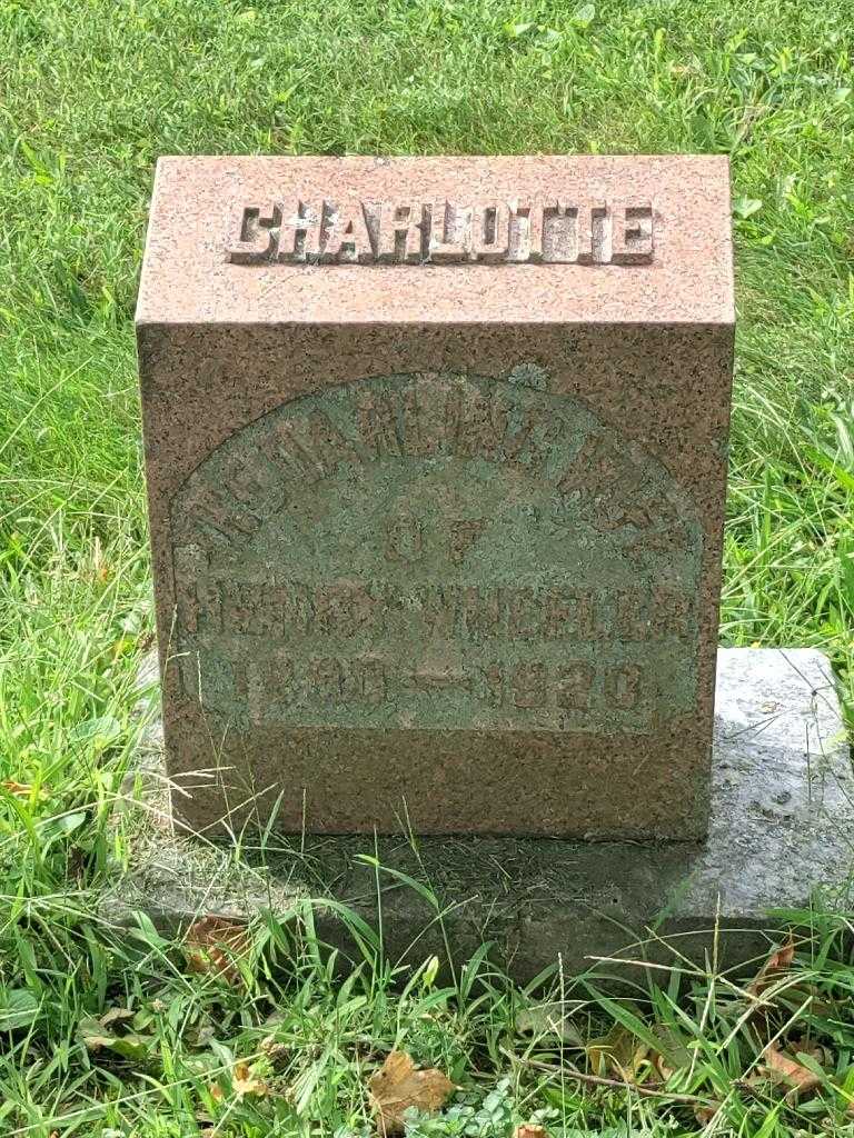 Charlotte Wheeler's grave. Photo 3