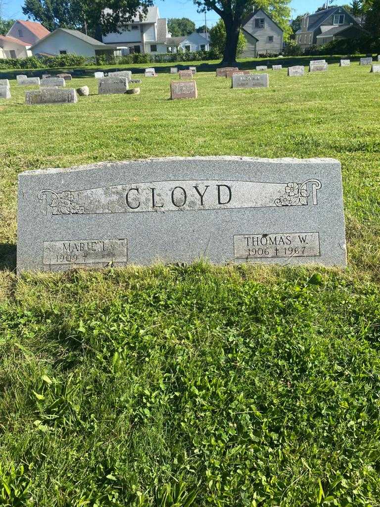 Marie L. Cloyd's grave. Photo 3