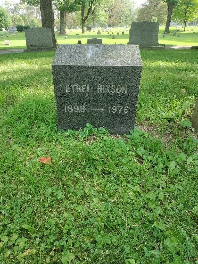 Ethel Hixson's grave. Photo 2