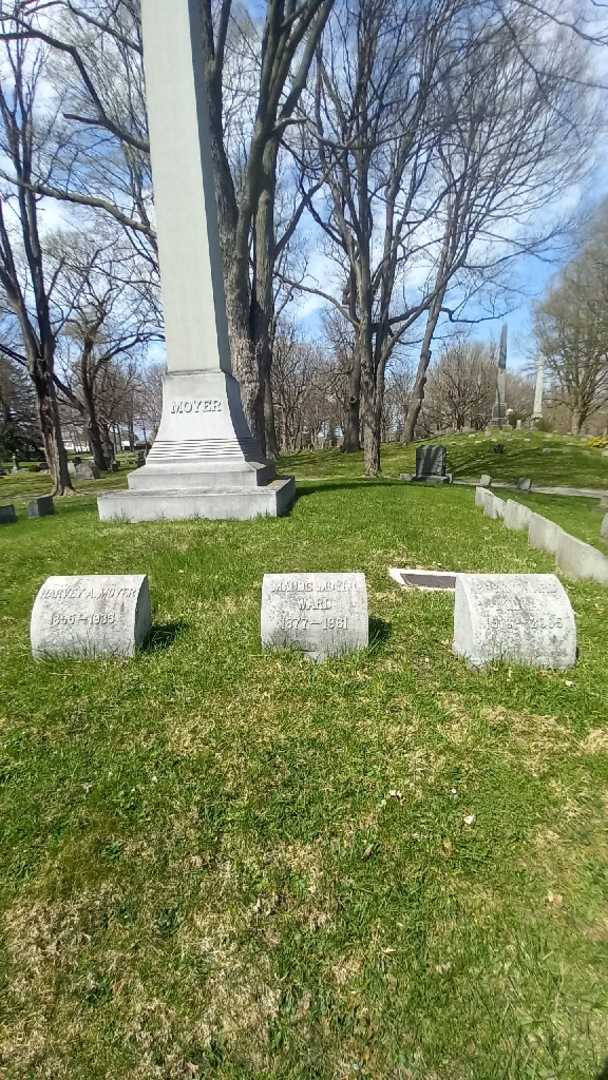 Maude Moyer Ward's grave. Photo 1